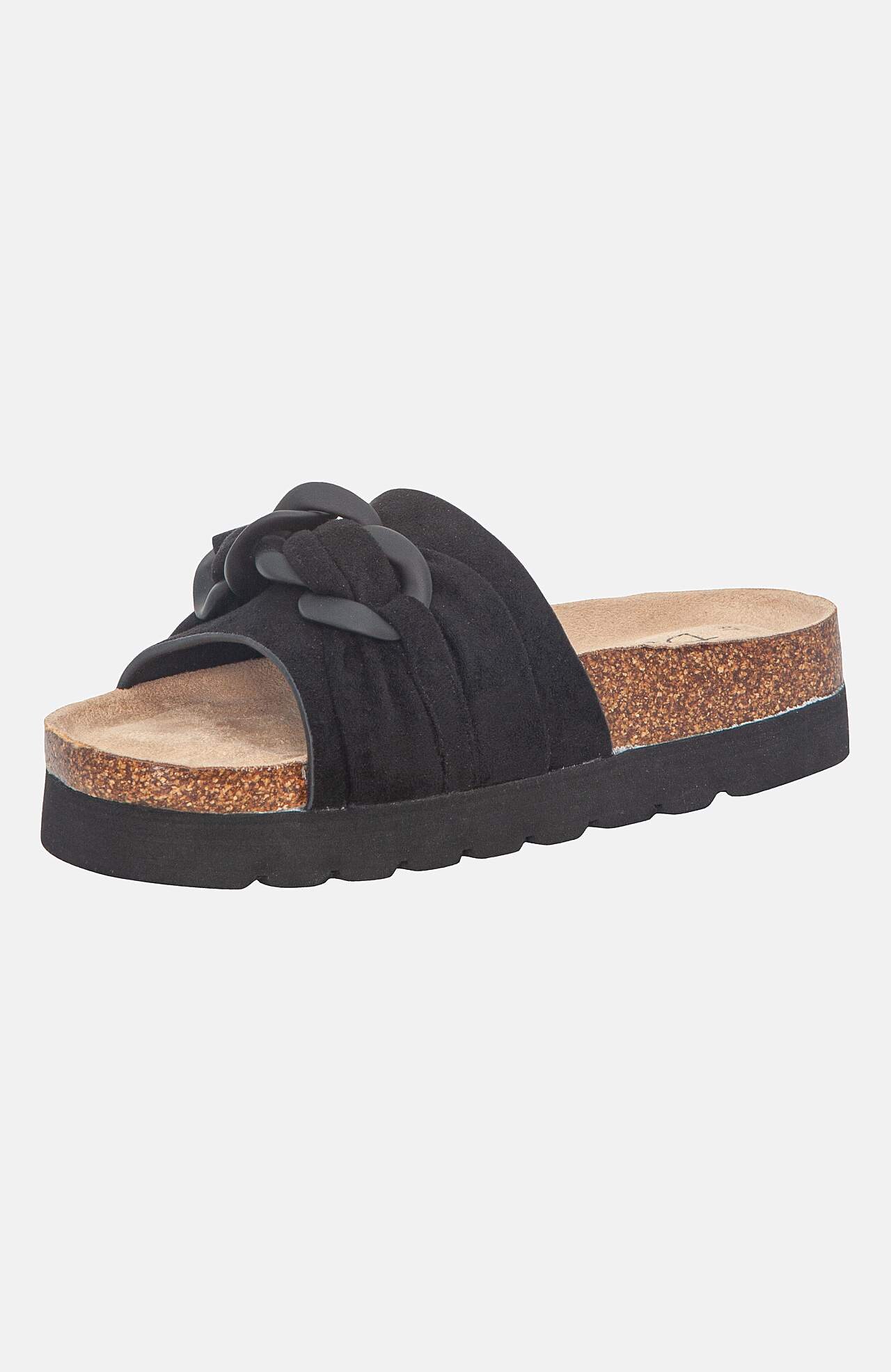 Sandales ar dekoratīvu ķēdi