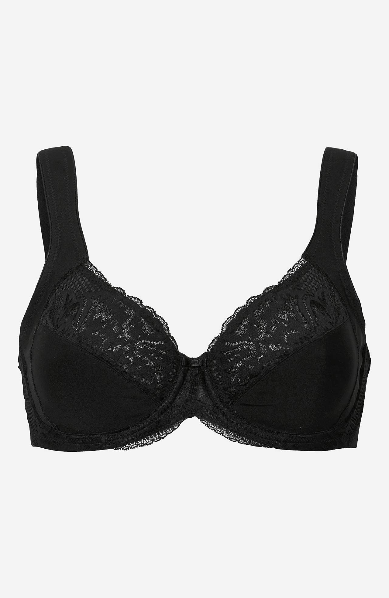 Krūšturis ar stīpiņām un jaukām mežģīnēm Modern Lace+ Cotton