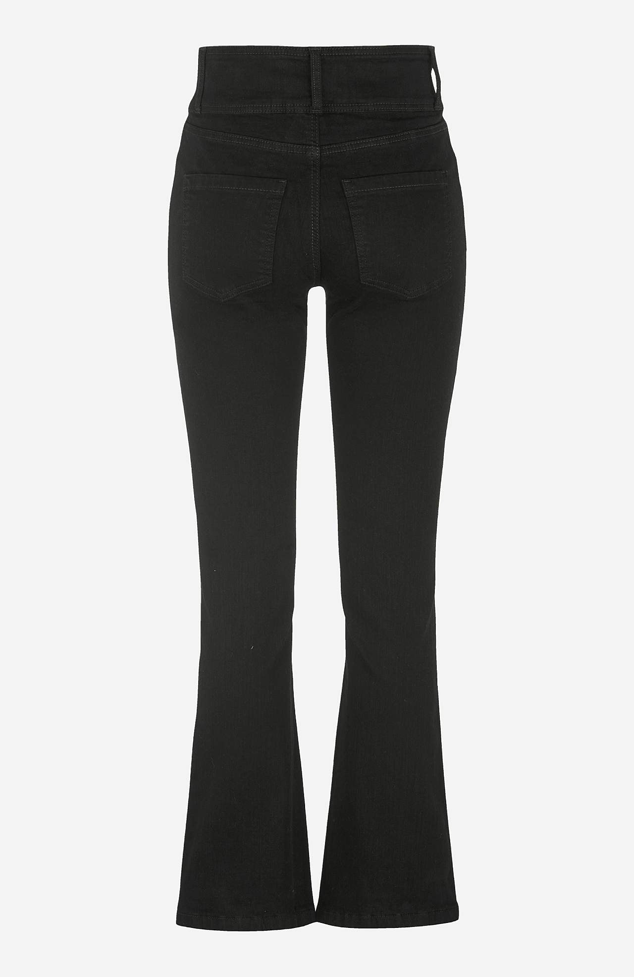 Bootcut piegriezuma džinsi ar augstu jostasvietu