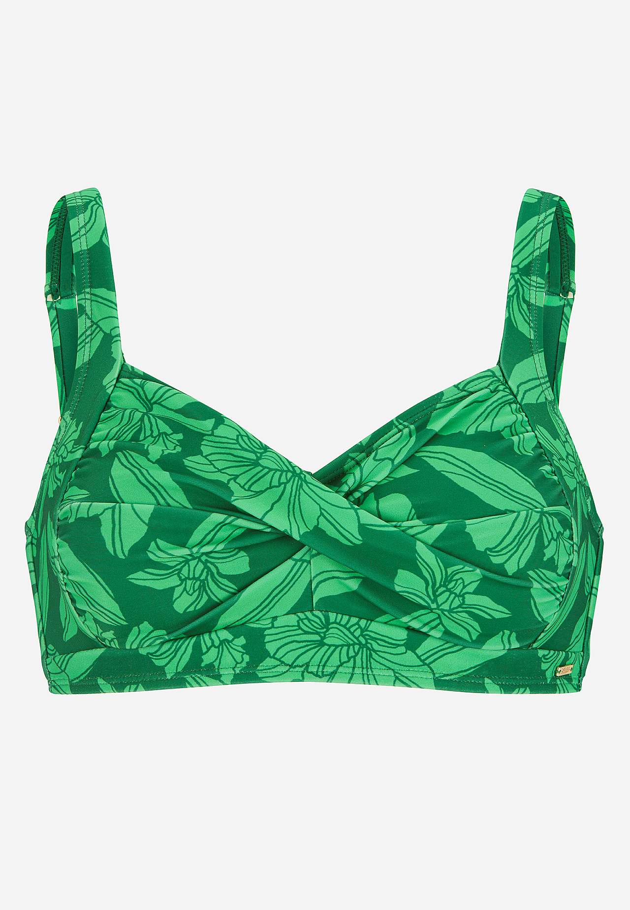 Ziedu raksta bikini krūšturis bez stīpiņām
