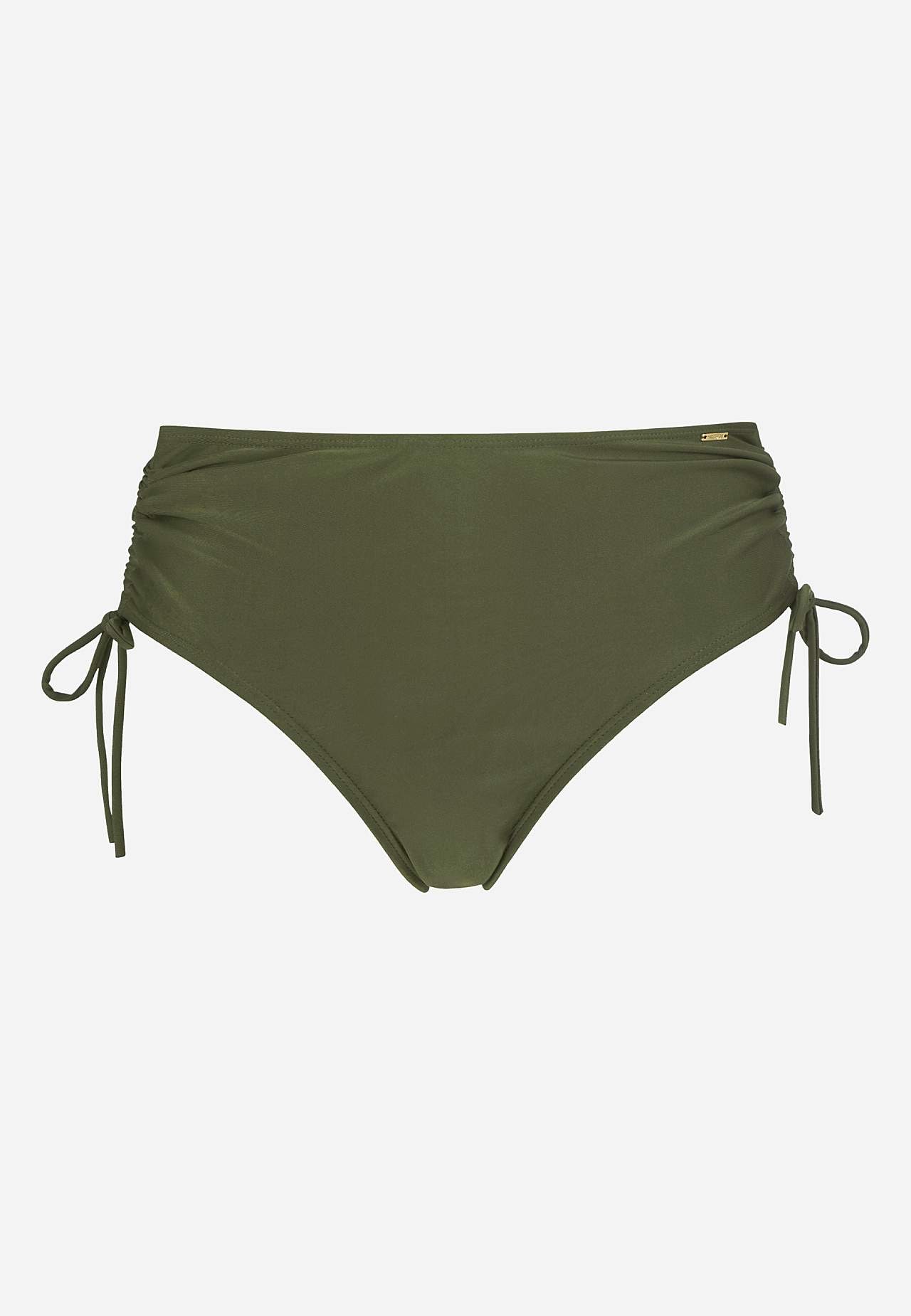 Bikini biksītes ar augstu jostasvietu un krokojumu