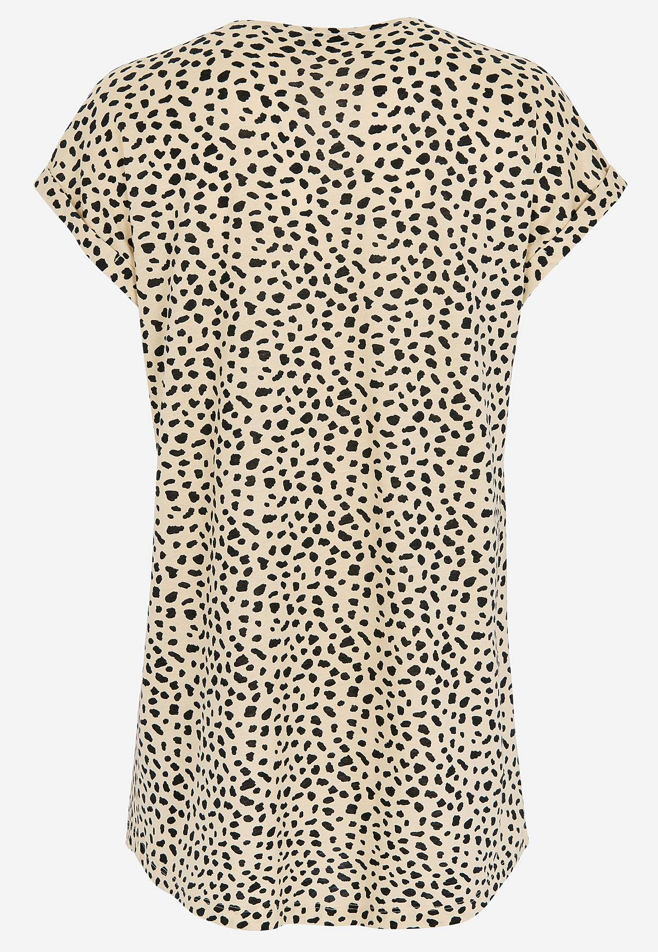 Trikotāžas tunika ar īsām piedurknēm