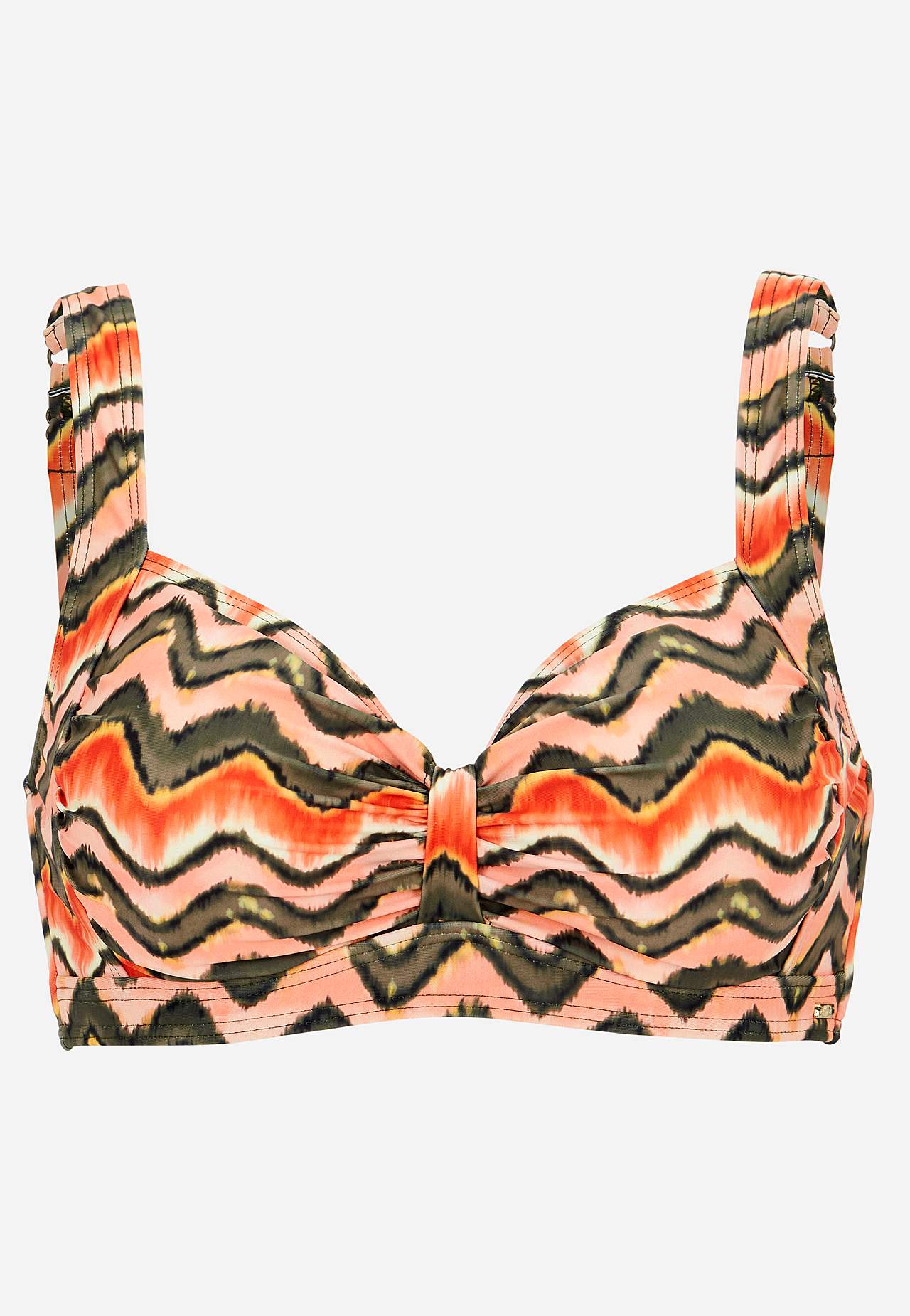 Rakstains bikini krūšturis