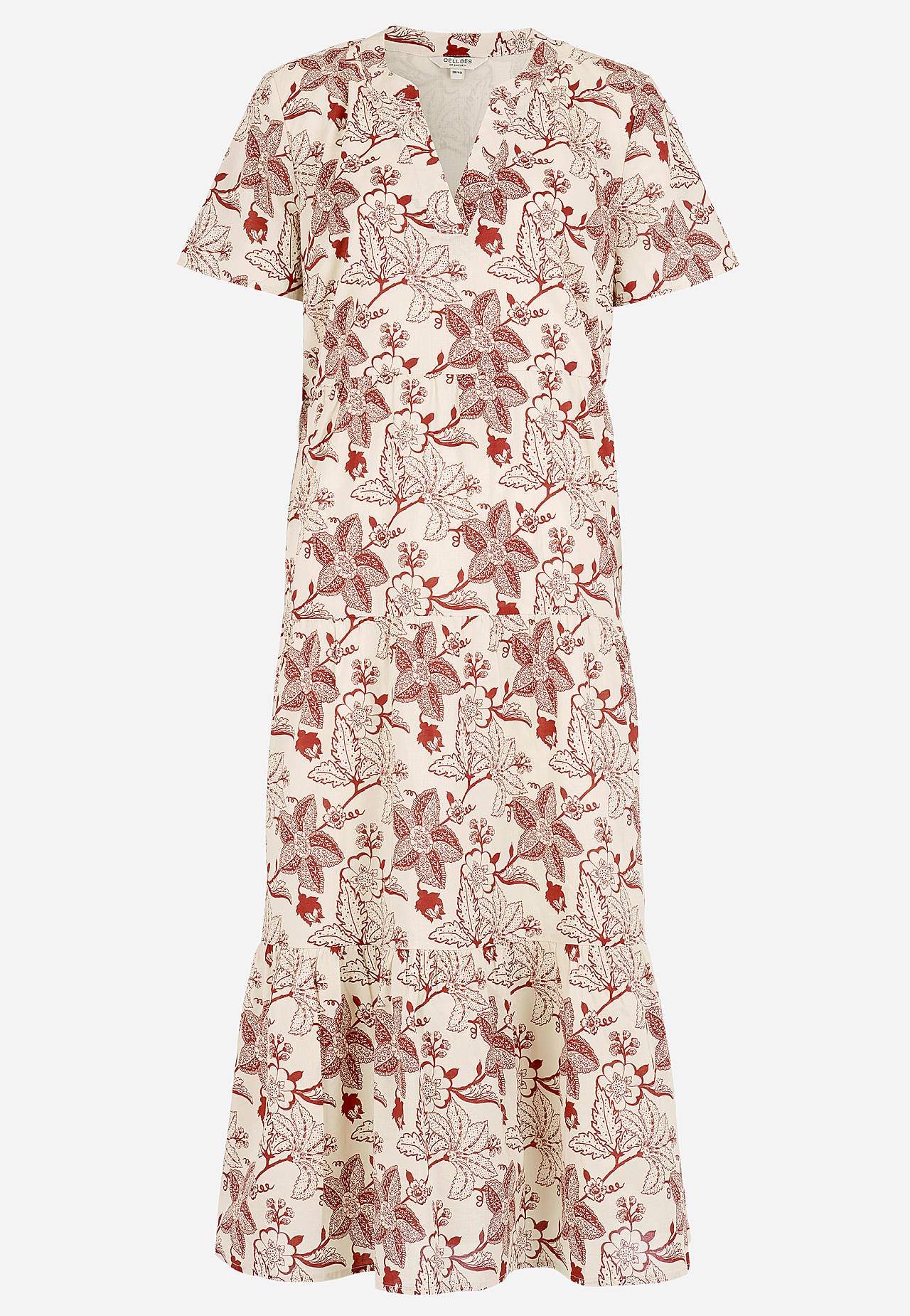 Kokvilnas kleita ar volāniem