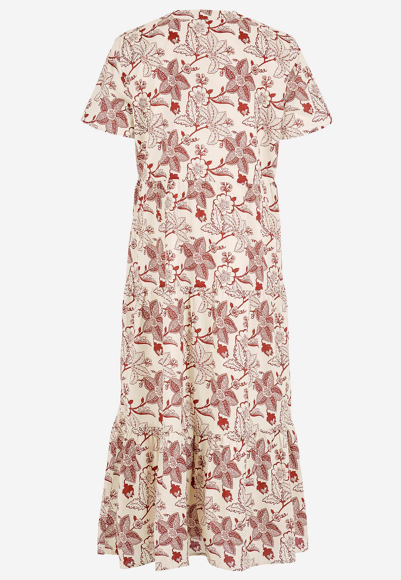 Kokvilnas kleita ar volāniem