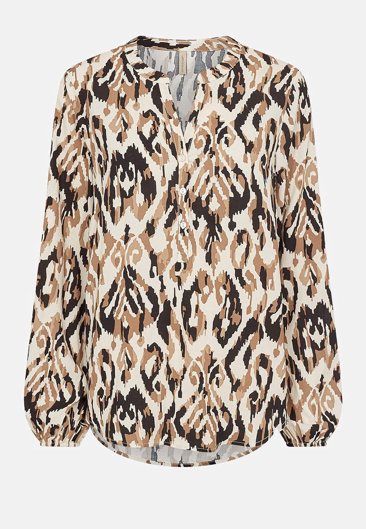 Auduma blūze ar pogu aizdari