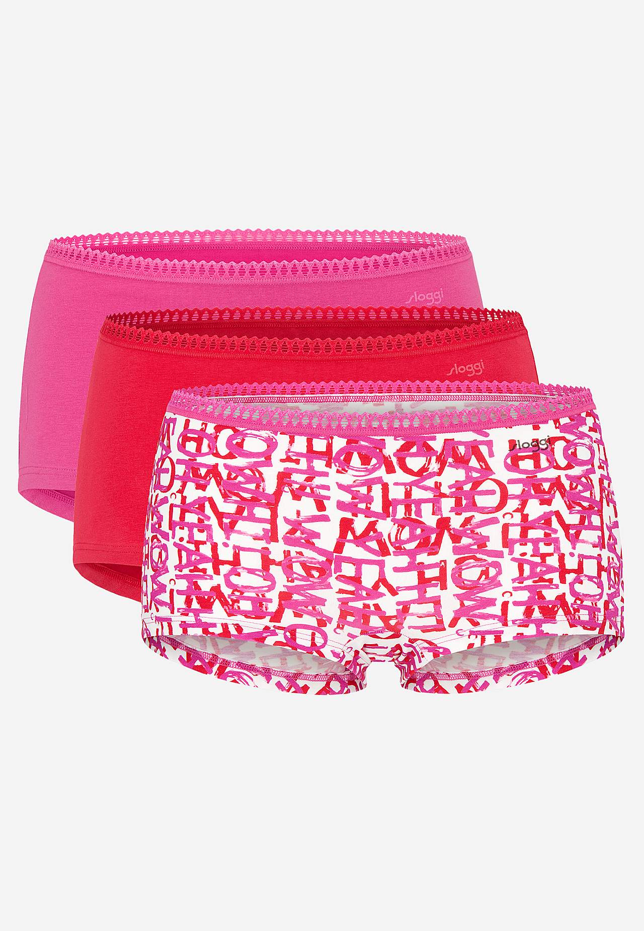 Bokserbiksītes ar mežģīņu maliņu kompl. 3 gabali