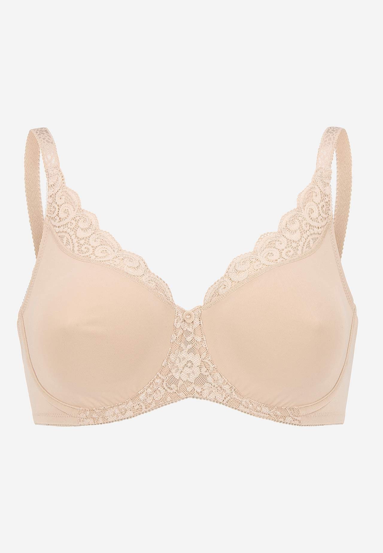 Krūtis vizuāli samazinošs krūšturis ar stīpiņām Amourette