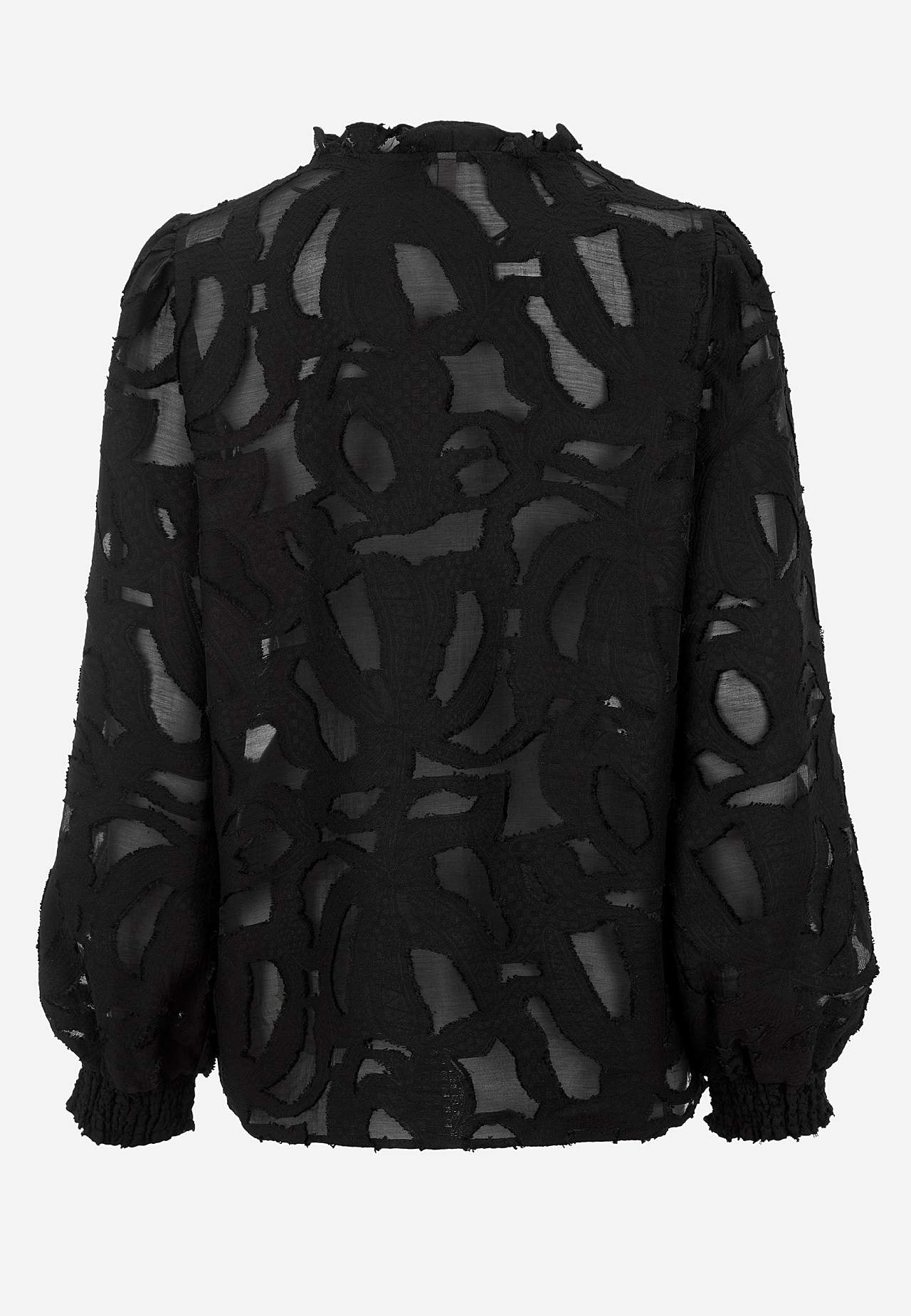 Caurspīdīga auduma blūze