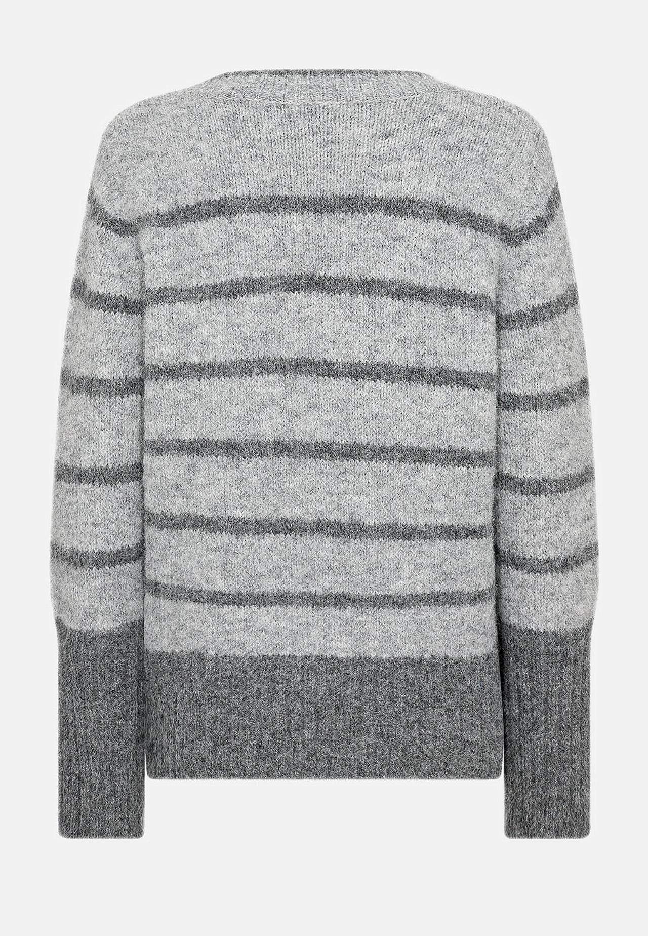 Adīts džemperis ar V veida kakla izgriezumu