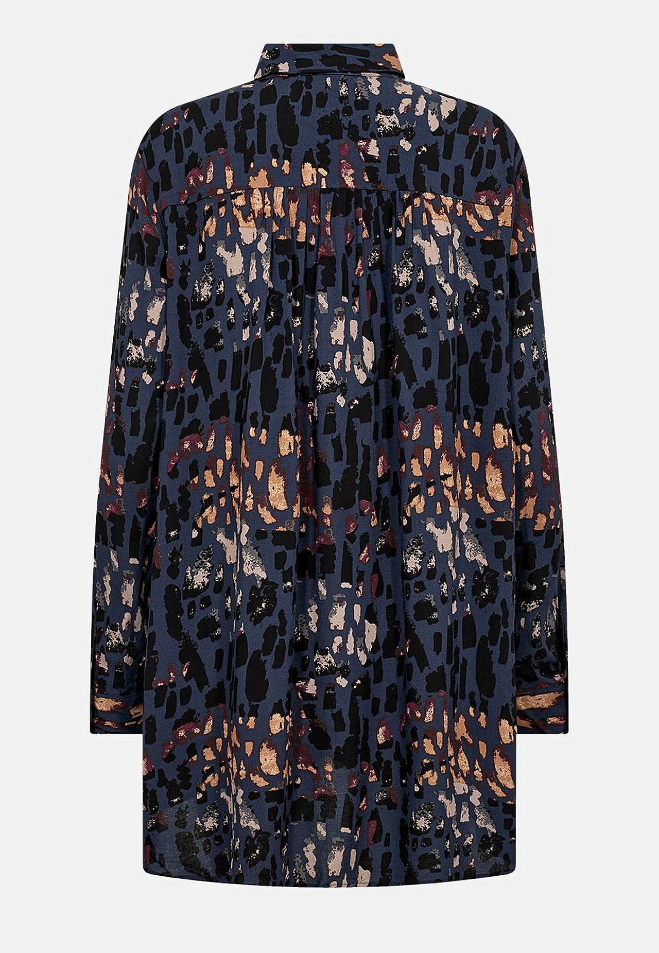 Garš rakstainas viskozes krekls