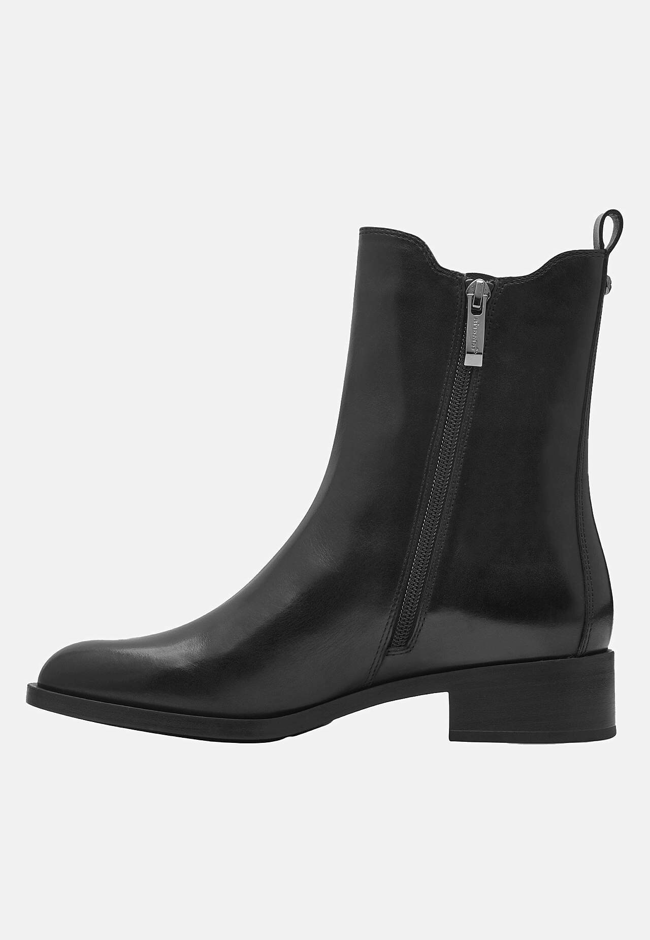 Klasiski ādas puszābaki ar pagarinātu stulmu