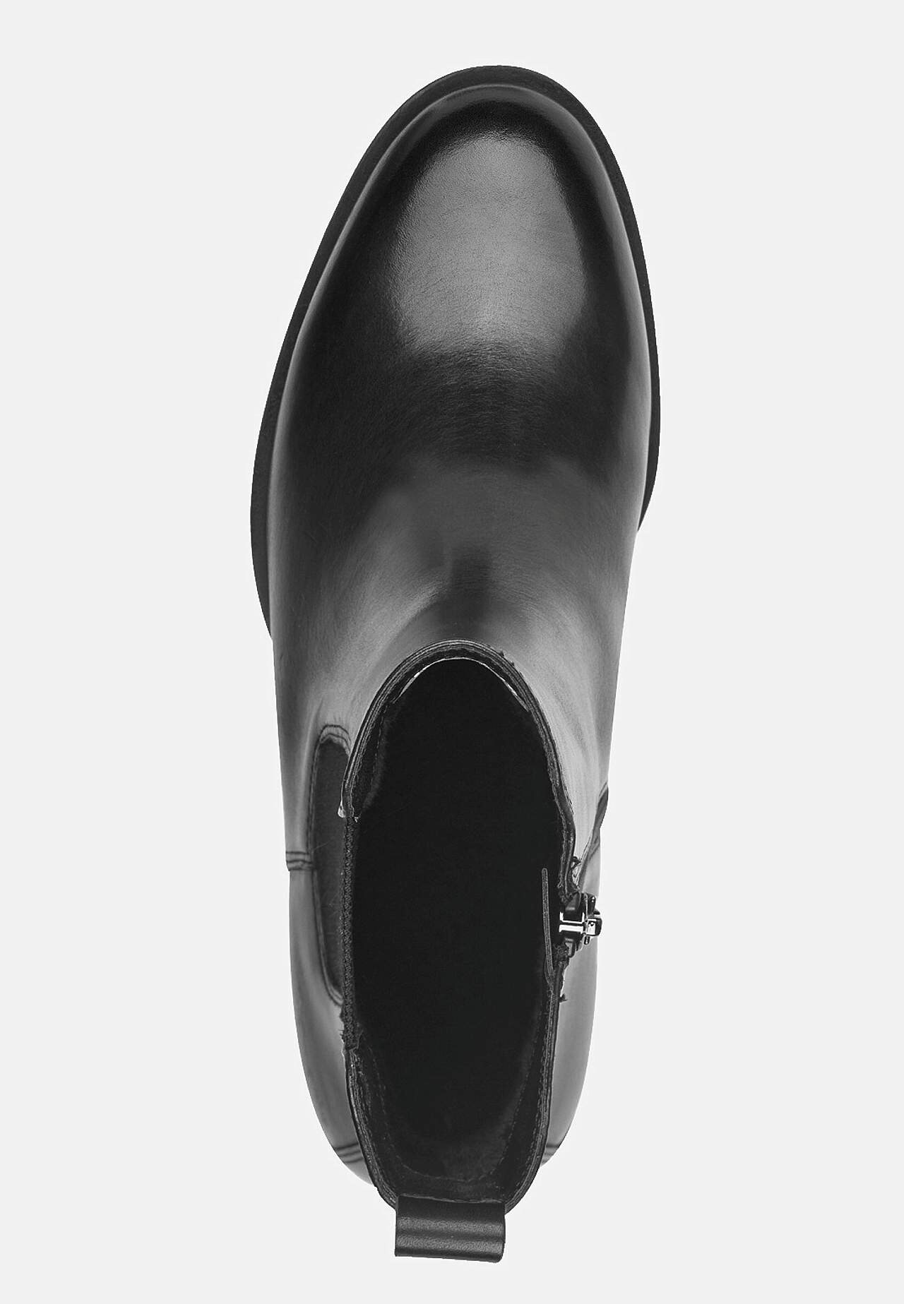 Klasiski ādas puszābaki ar pagarinātu stulmu