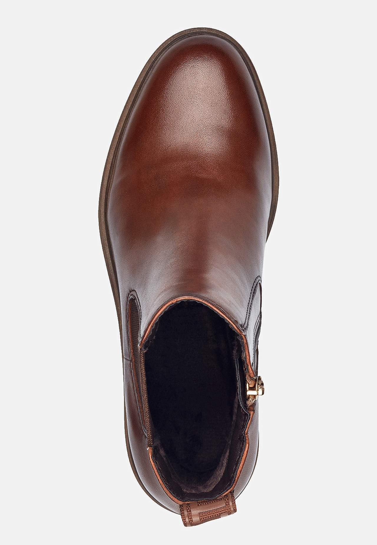 Ādas zābaki ar rāvējslēdzēju