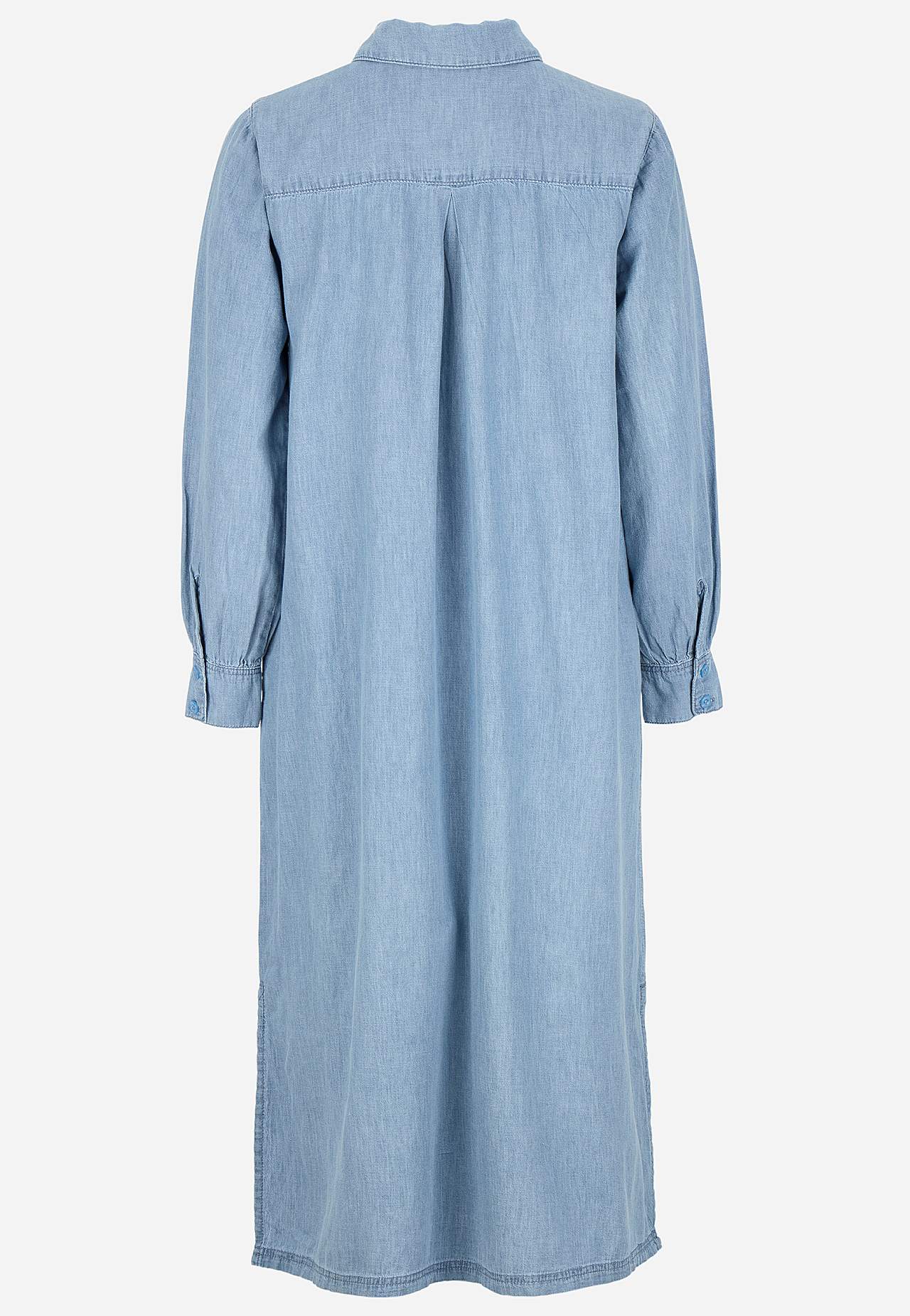 Džinsa kleita ar sānu kabatām
