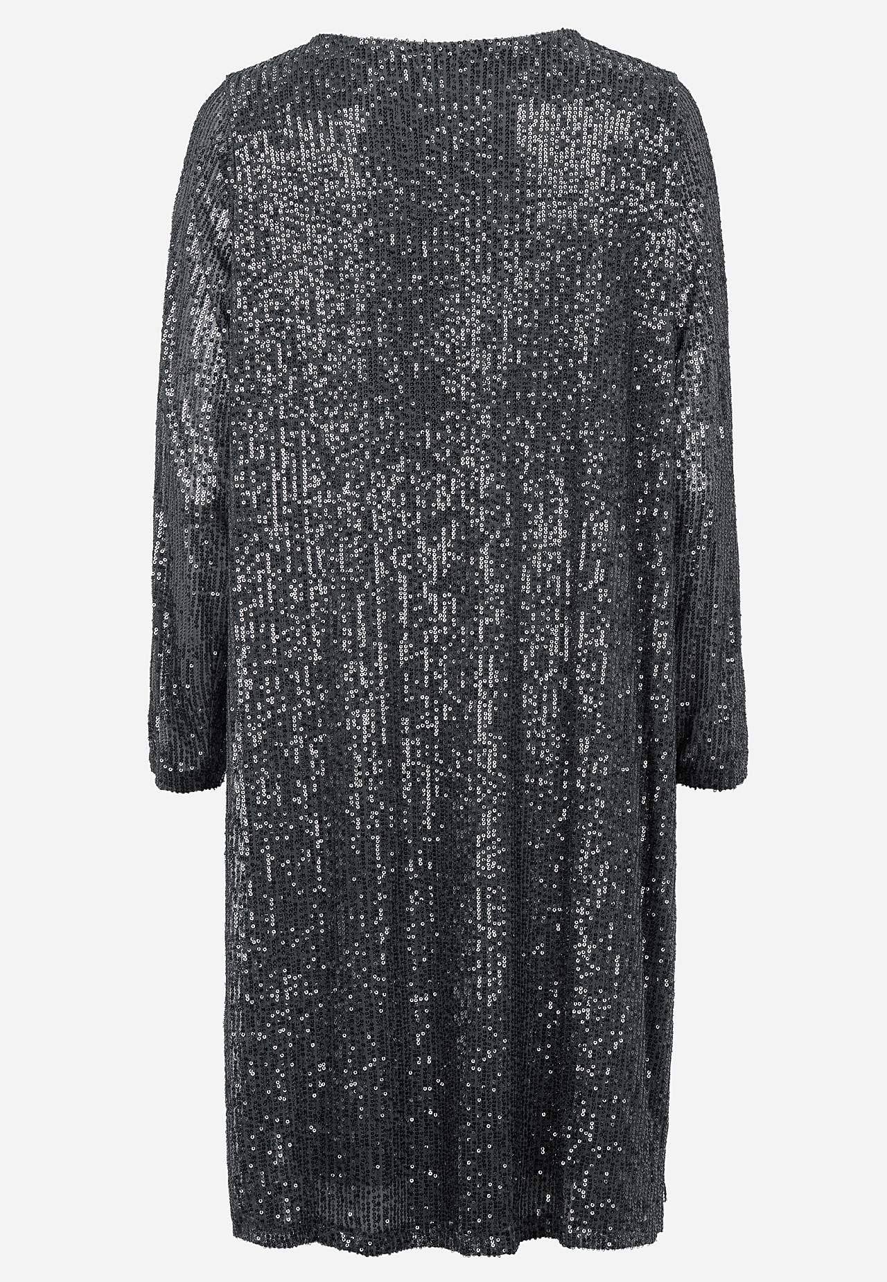 Grezna trikotāžas kleita ar fliteriem