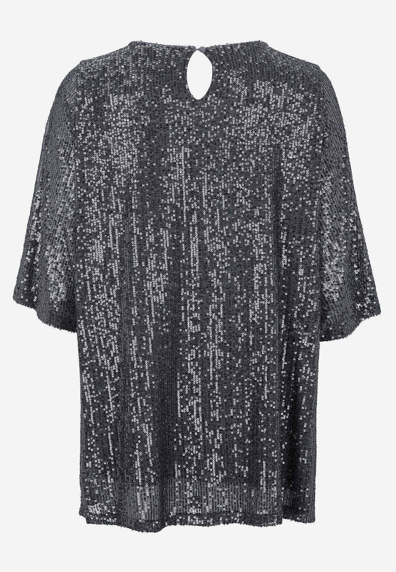 Svētku trikotāžas tops ar fliteriem