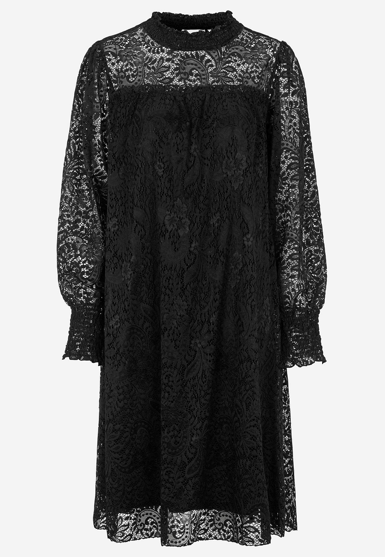 Elastīga mežģīņu kleita