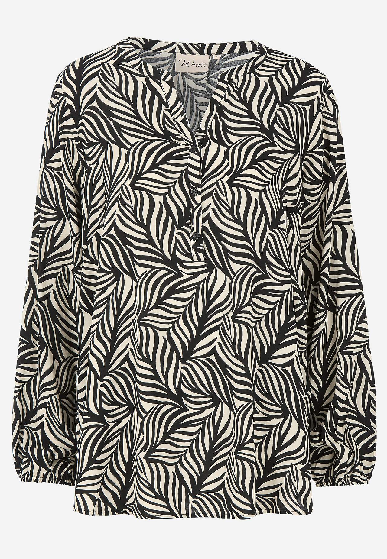 Rakstaina auduma blūze