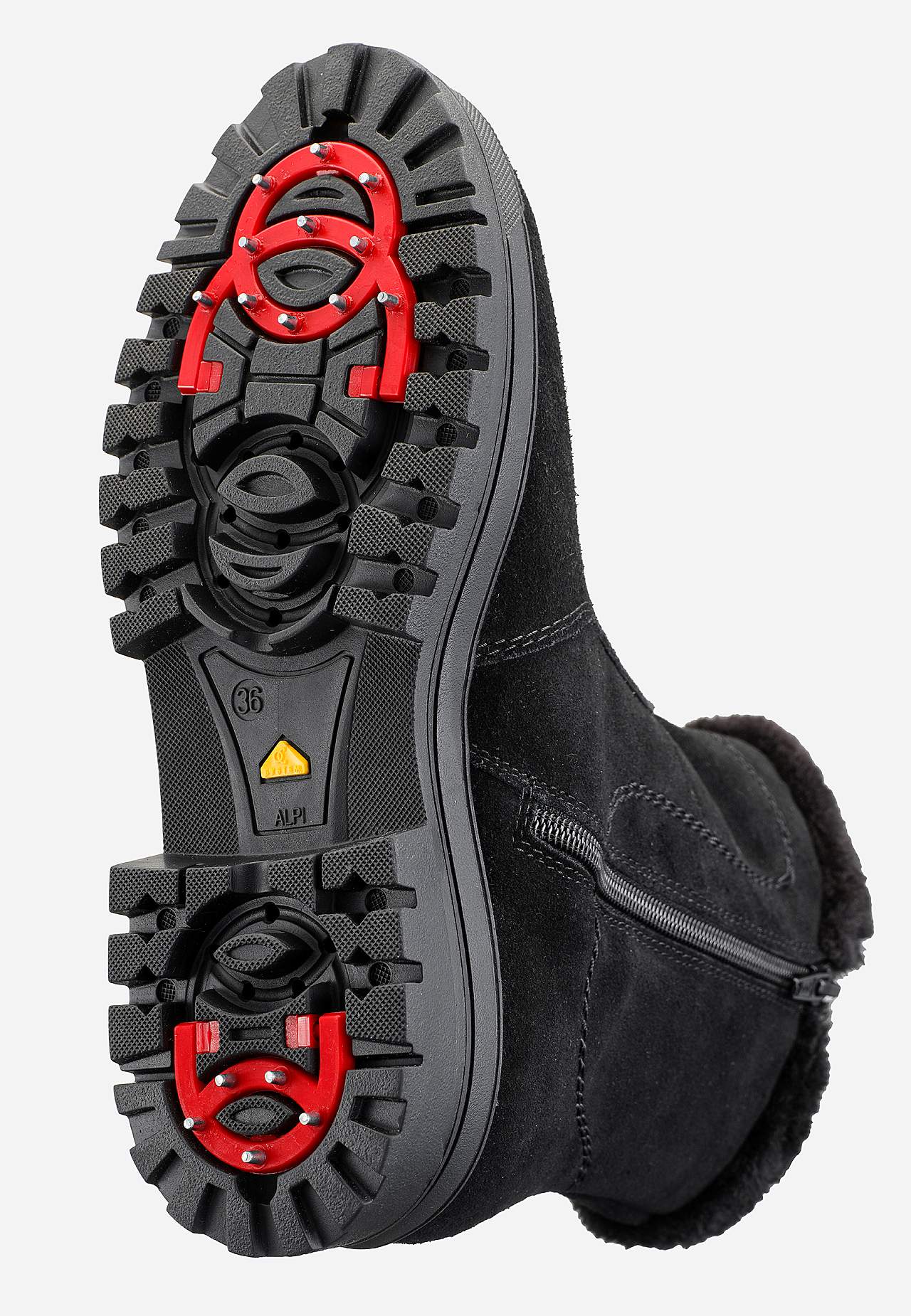 Zamšādas puszābaki ar izvelkamām radzēm