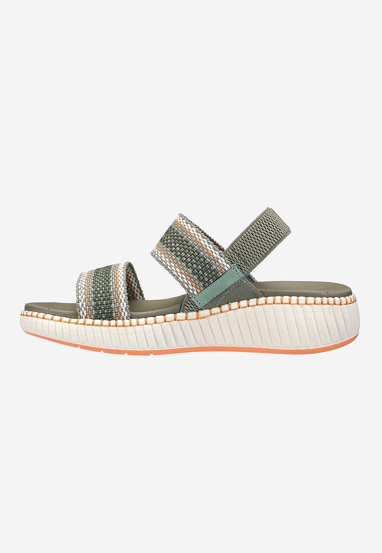 Sandales ar elastīgu papēža siksniņu