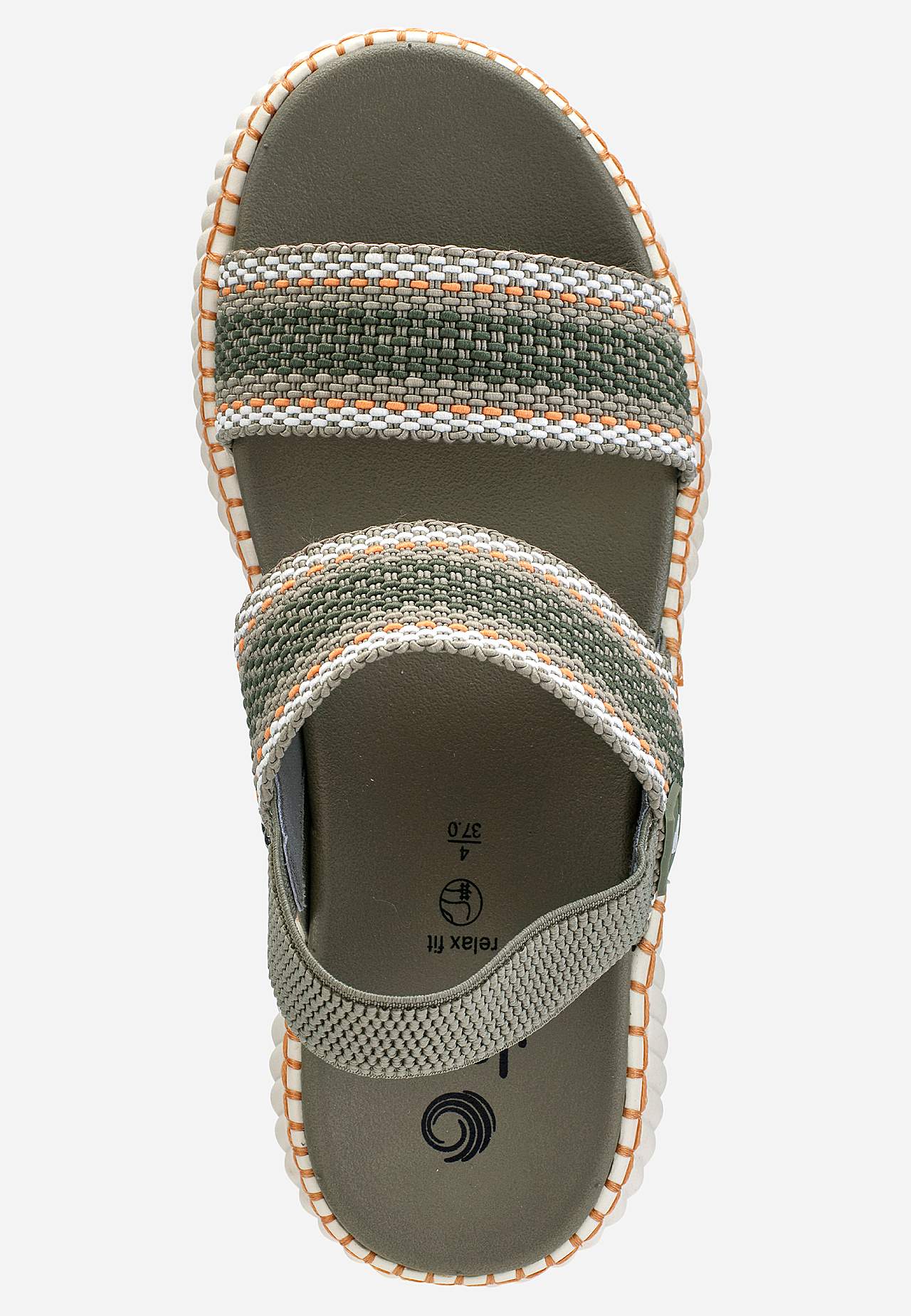 Sandales ar elastīgu papēža siksniņu