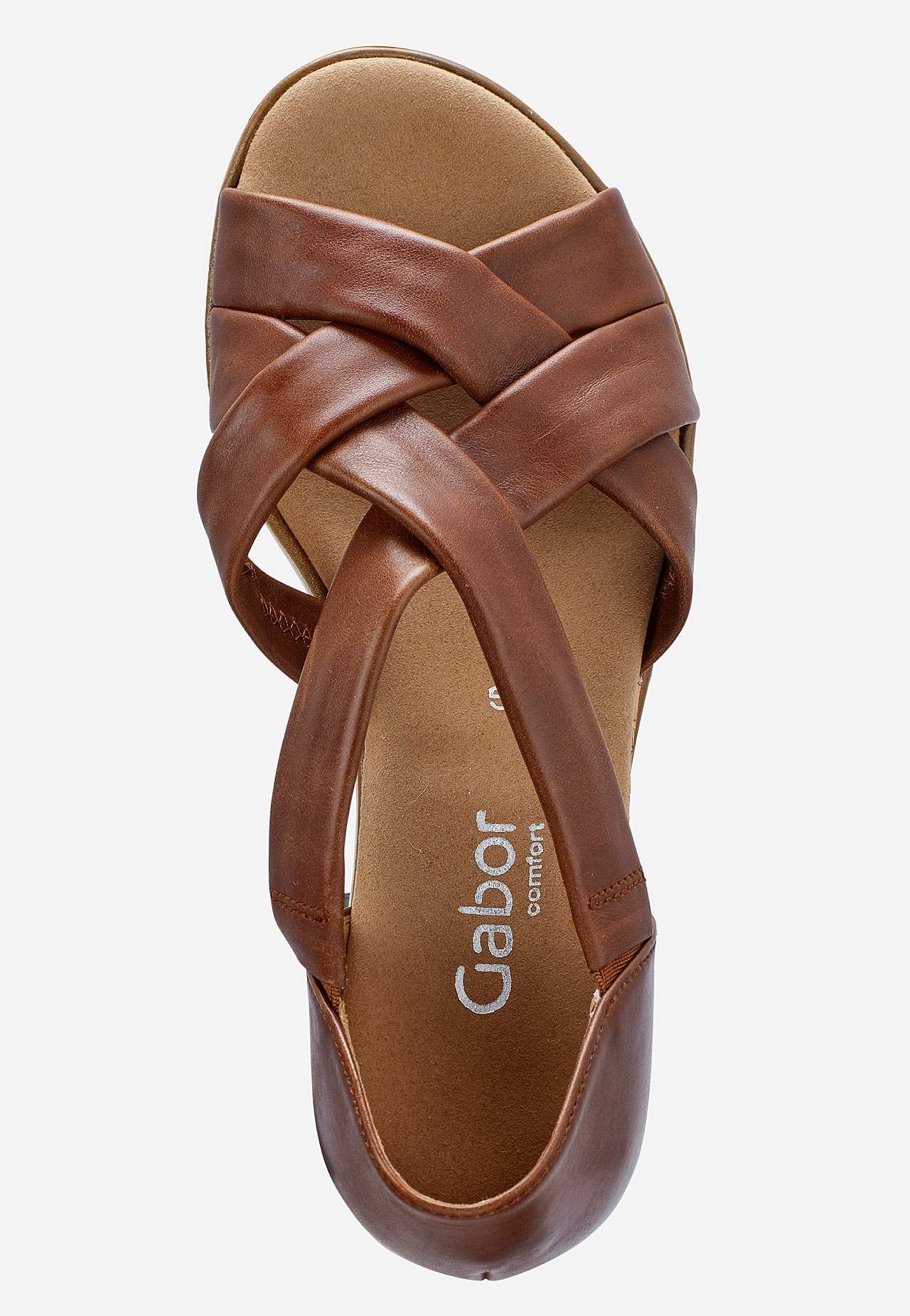 Ādas sandales ar apvilktu papēdi