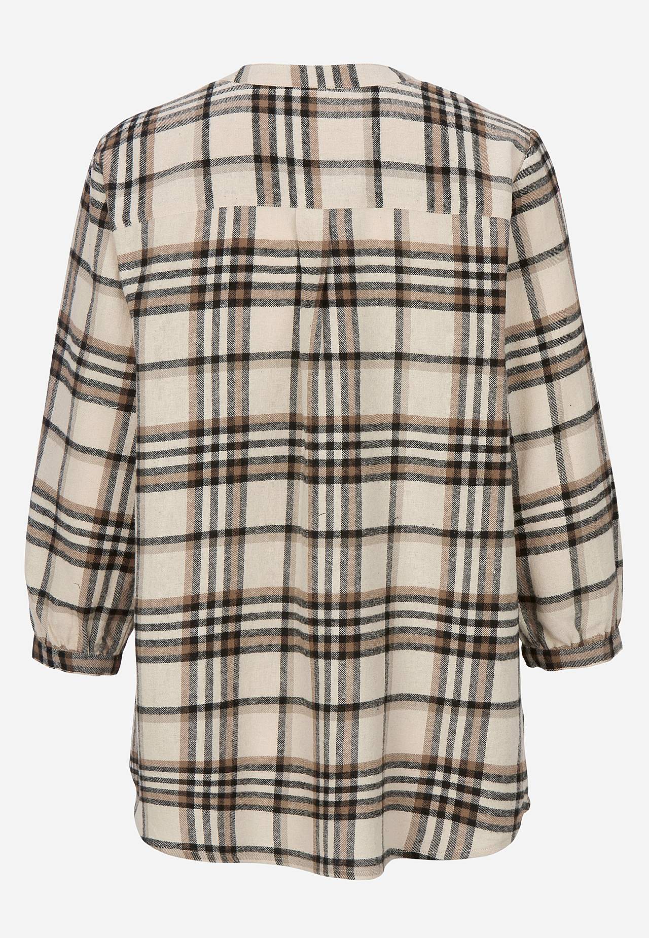 Flaneļa blūze ar krūšu kabatu