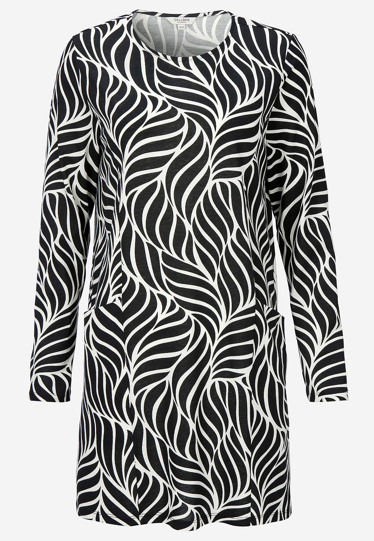 Trikotāžas tunika ar kabatām