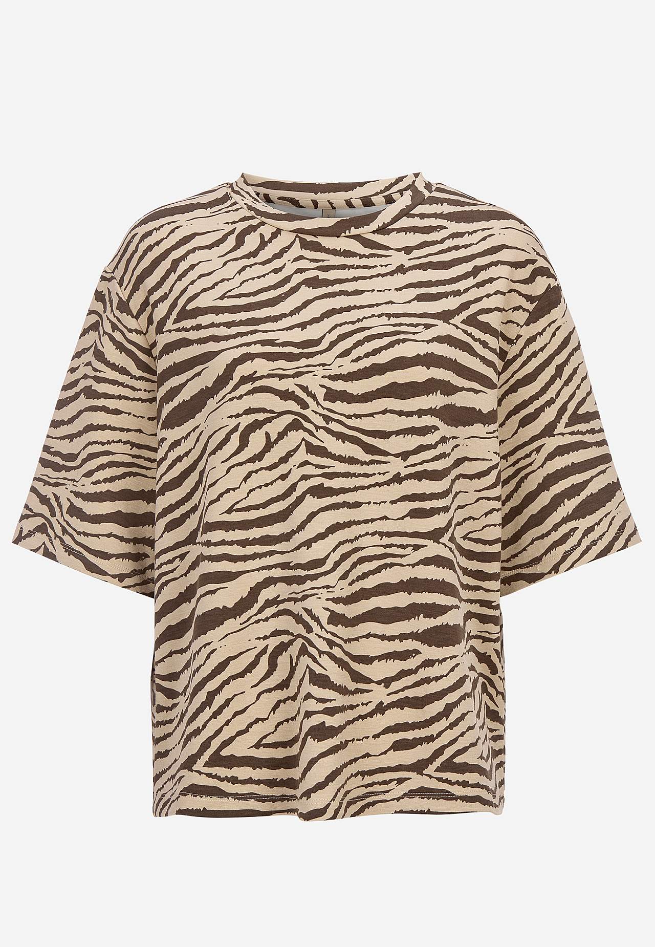 Ļoti mīksts T krekls ar zebrādas rakstu