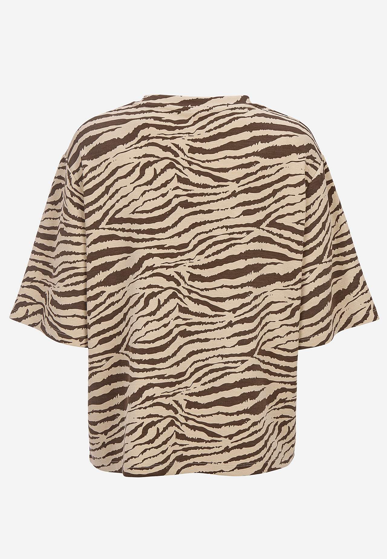 Ļoti mīksts T krekls ar zebrādas rakstu