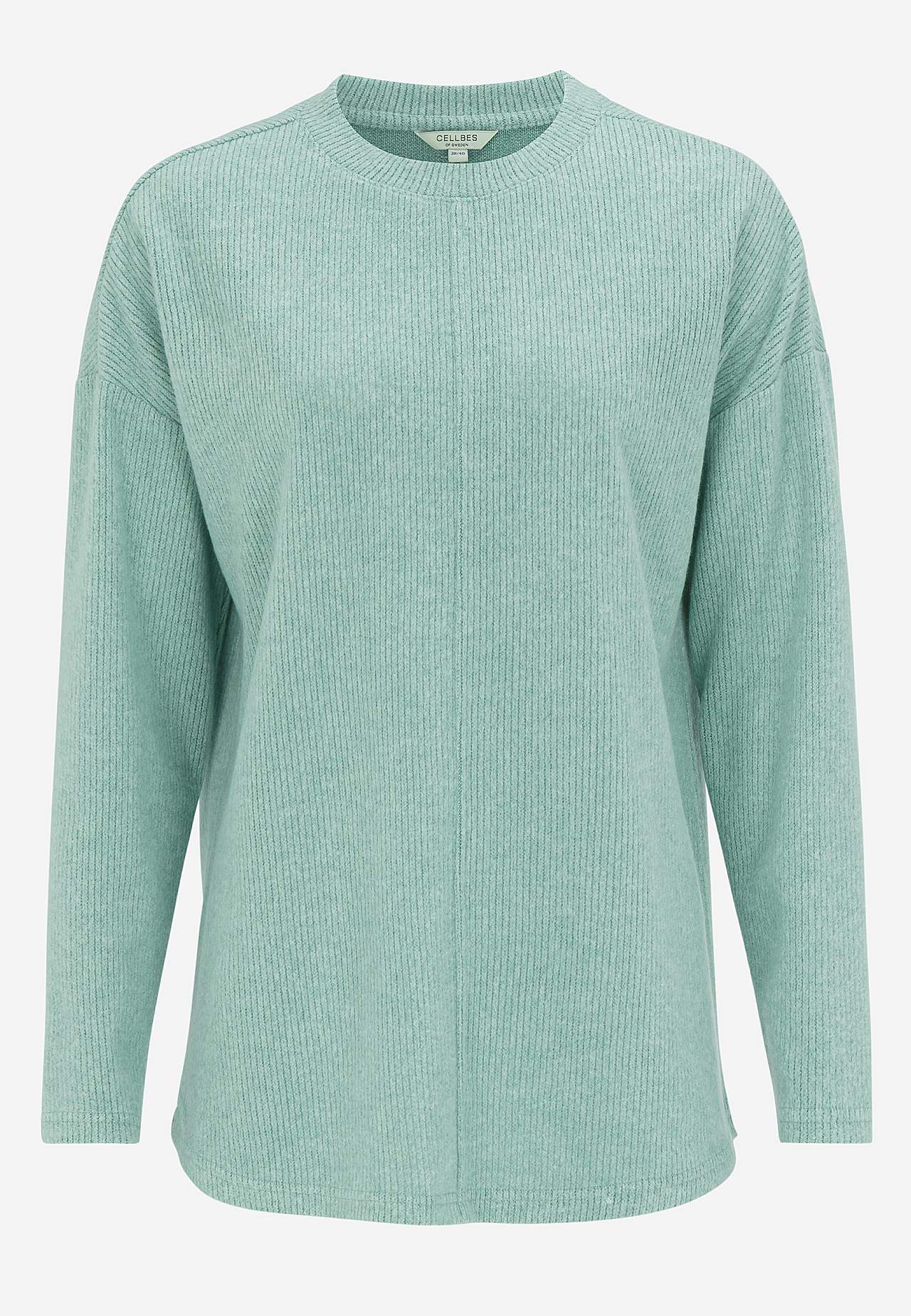 Ļoti mīksts džemperis ar dekoratīvu vīli vidū Beata