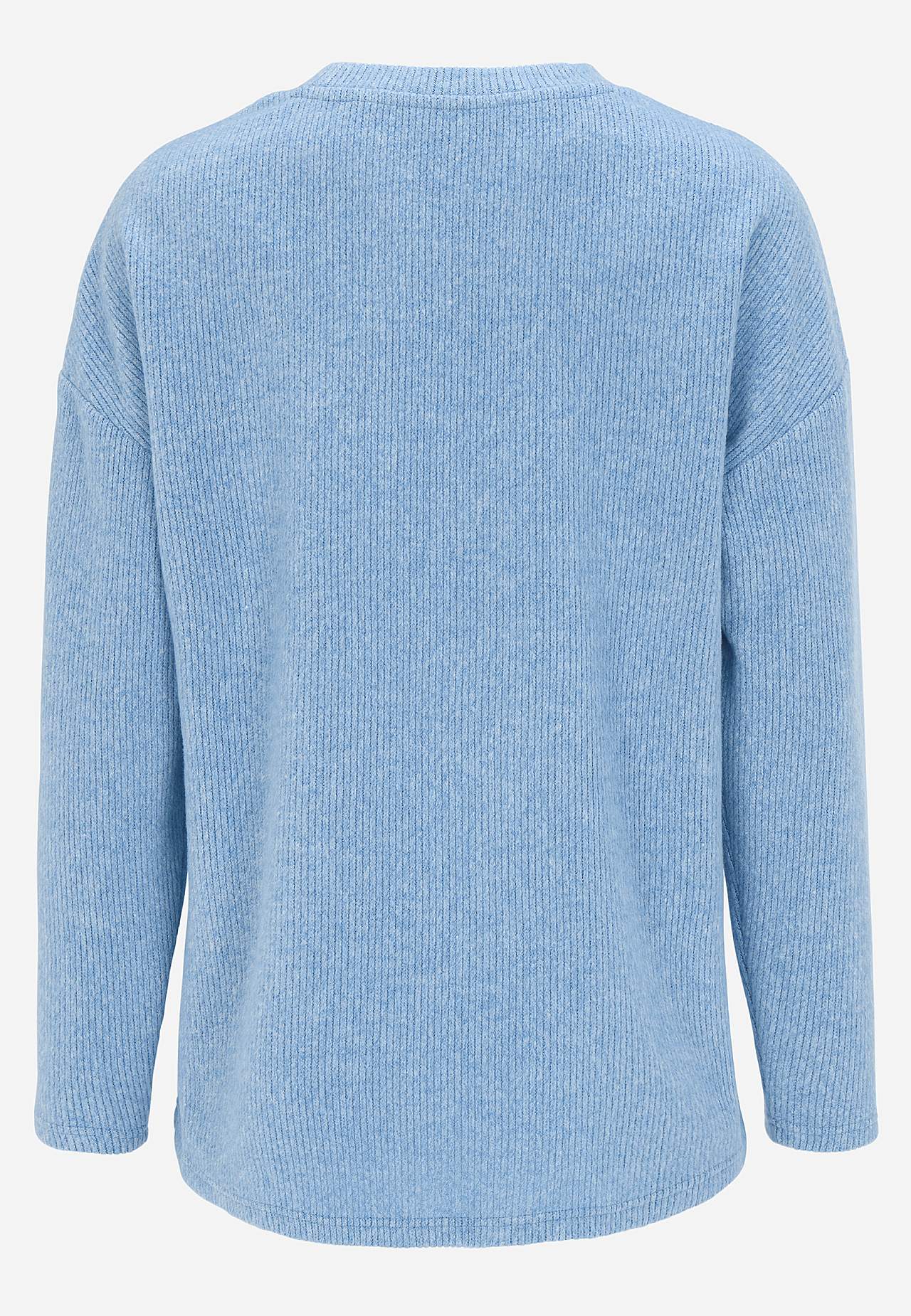 Ļoti mīksts džemperis ar dekoratīvu vīli vidū Beata