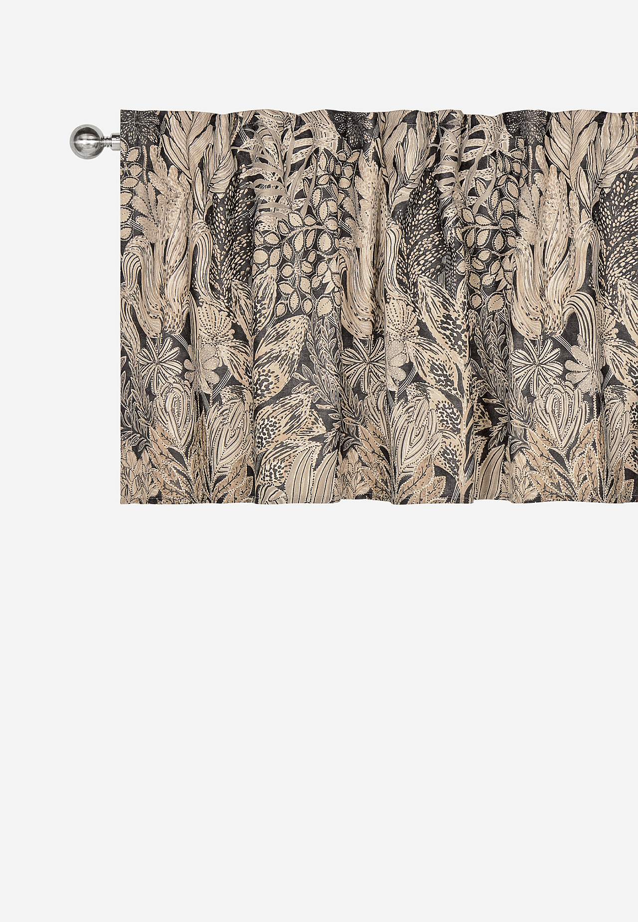 Rakstains lambrekens ar daudzfunkcionālu lenti