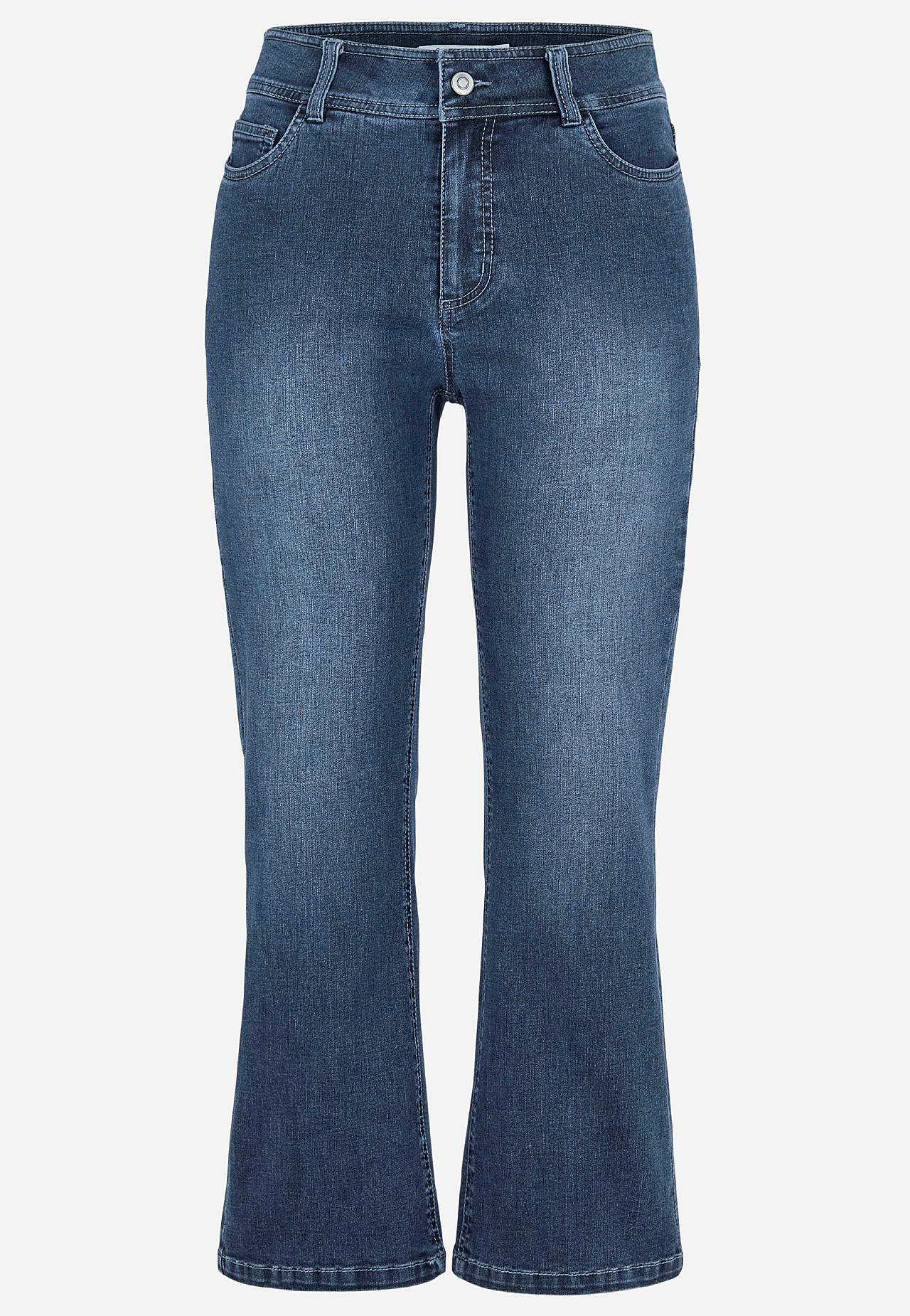 Ļoti elastīgi potīšu garuma džinsi Sara