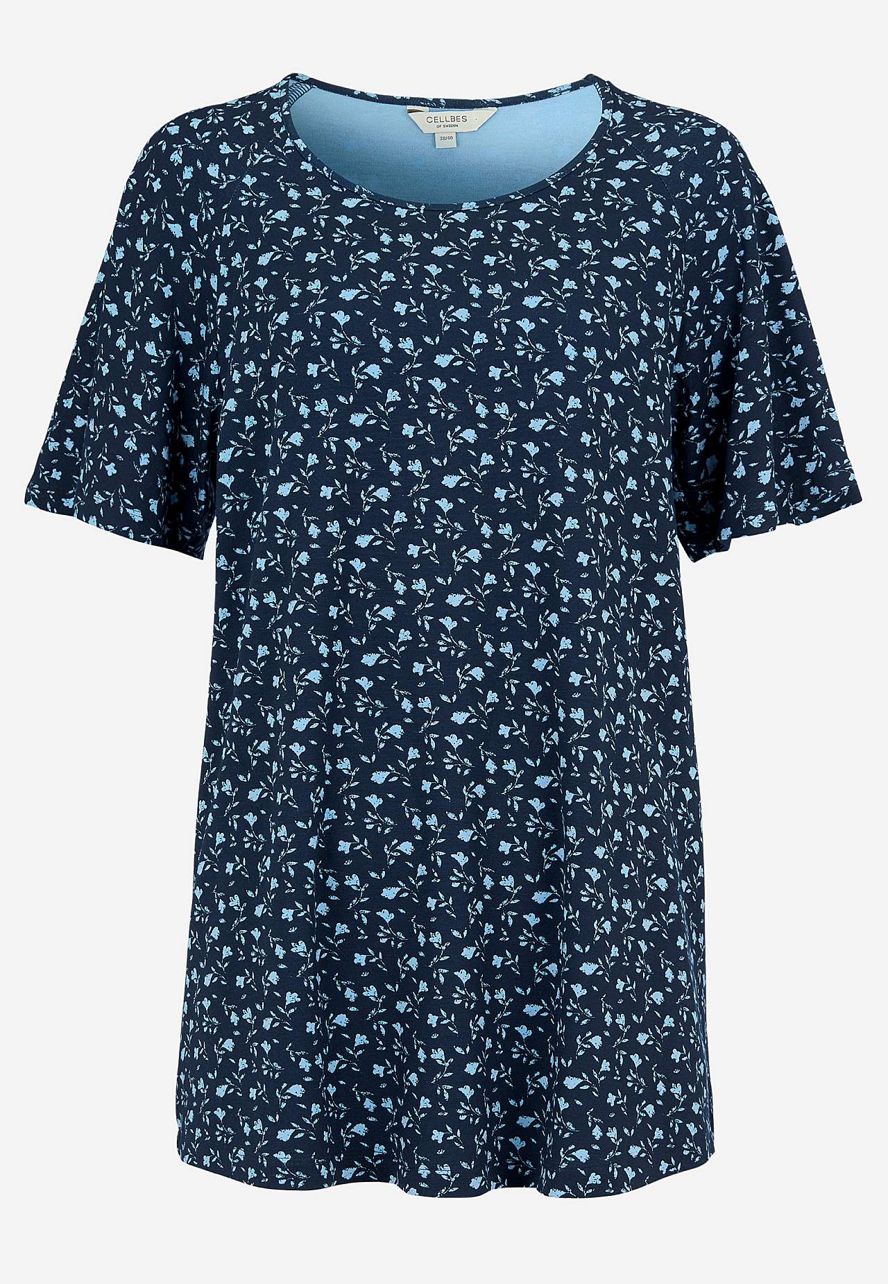 Puķaina trikotāžas tunika