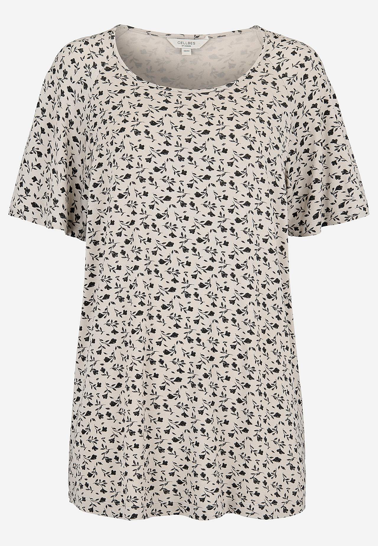 Puķaina trikotāžas tunika