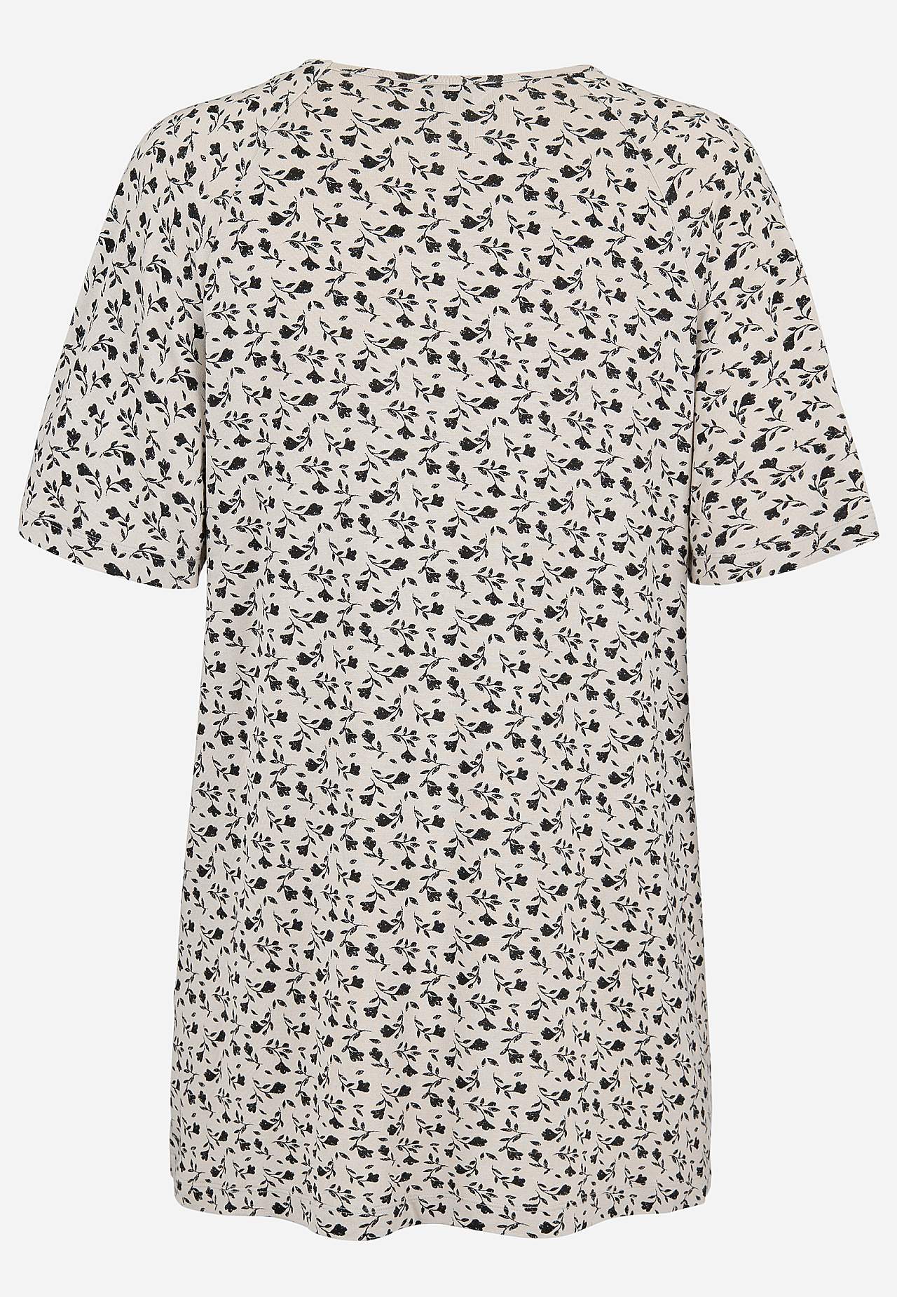 Puķaina trikotāžas tunika