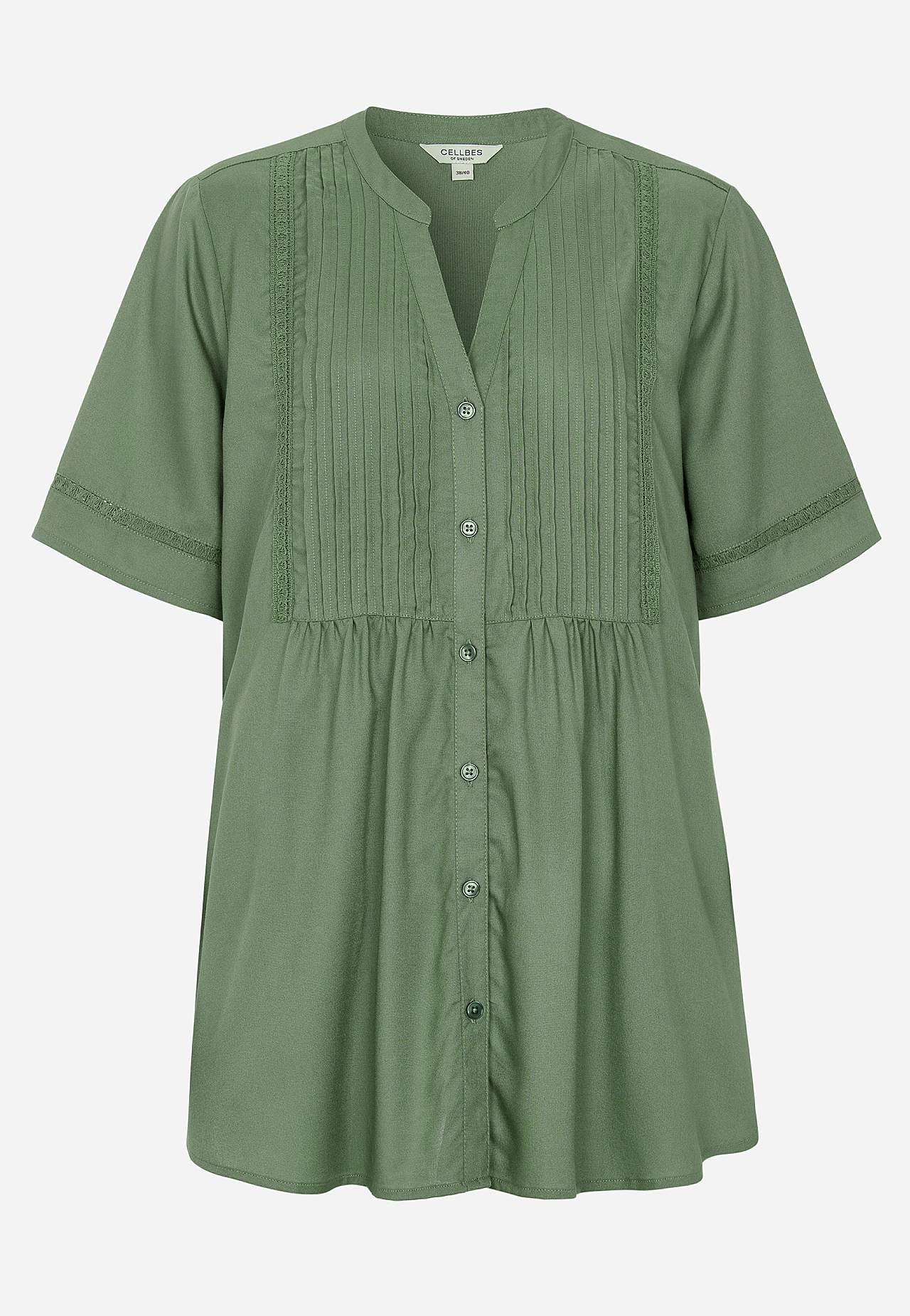 Auduma tunika ar mežģīņu detaļām