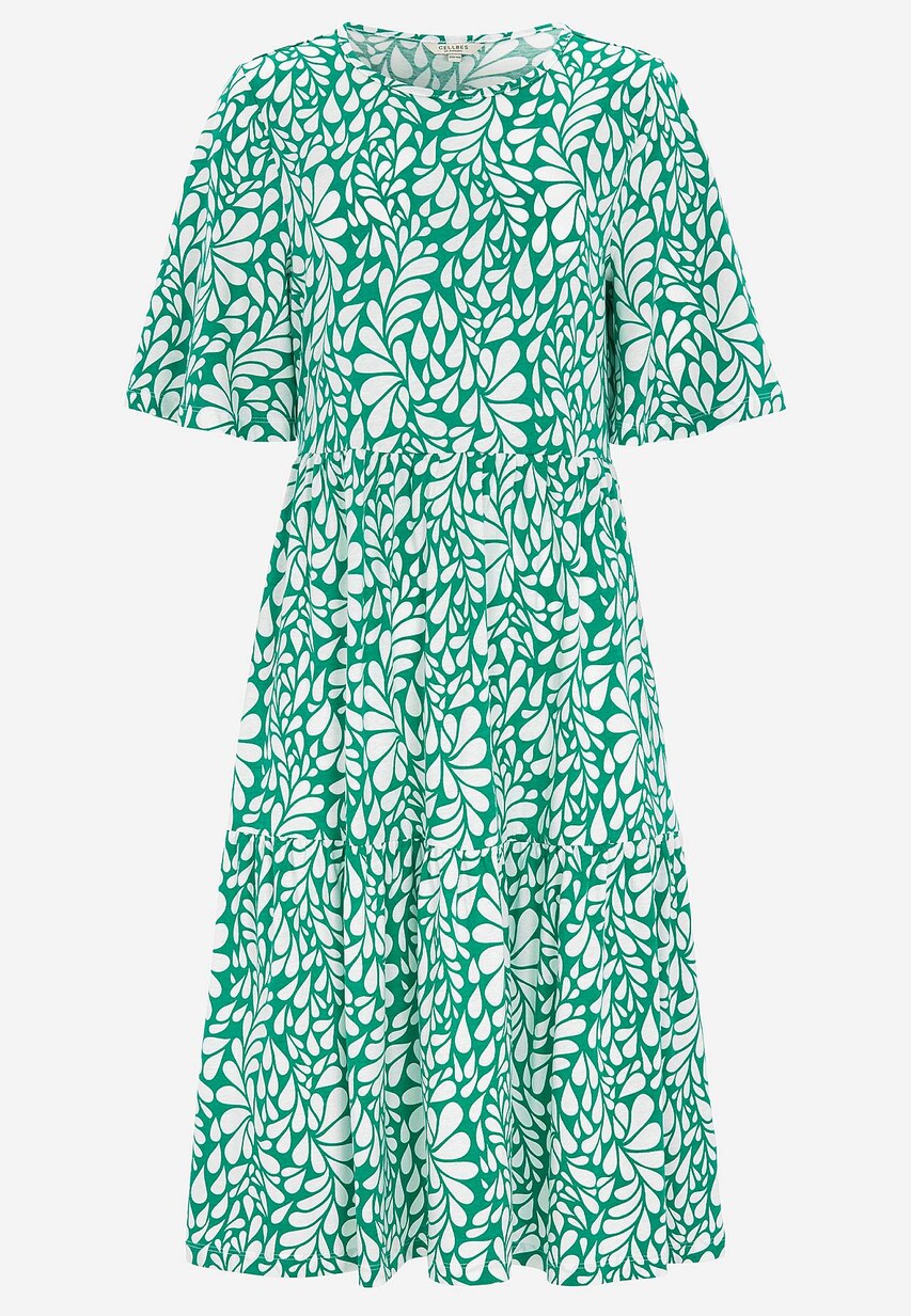 Trikotāžas kleita ar volāniem | Cellbes