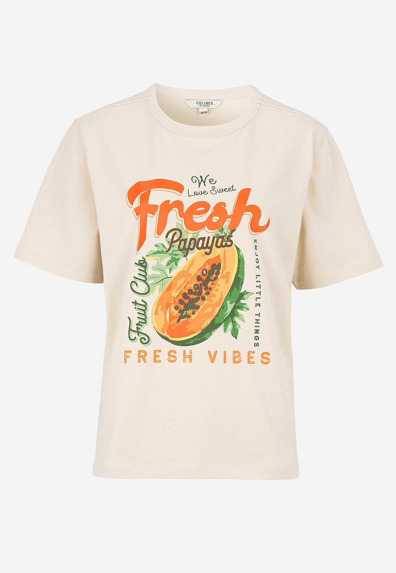 Organiskās kokvilnas T krekls ar apdruku