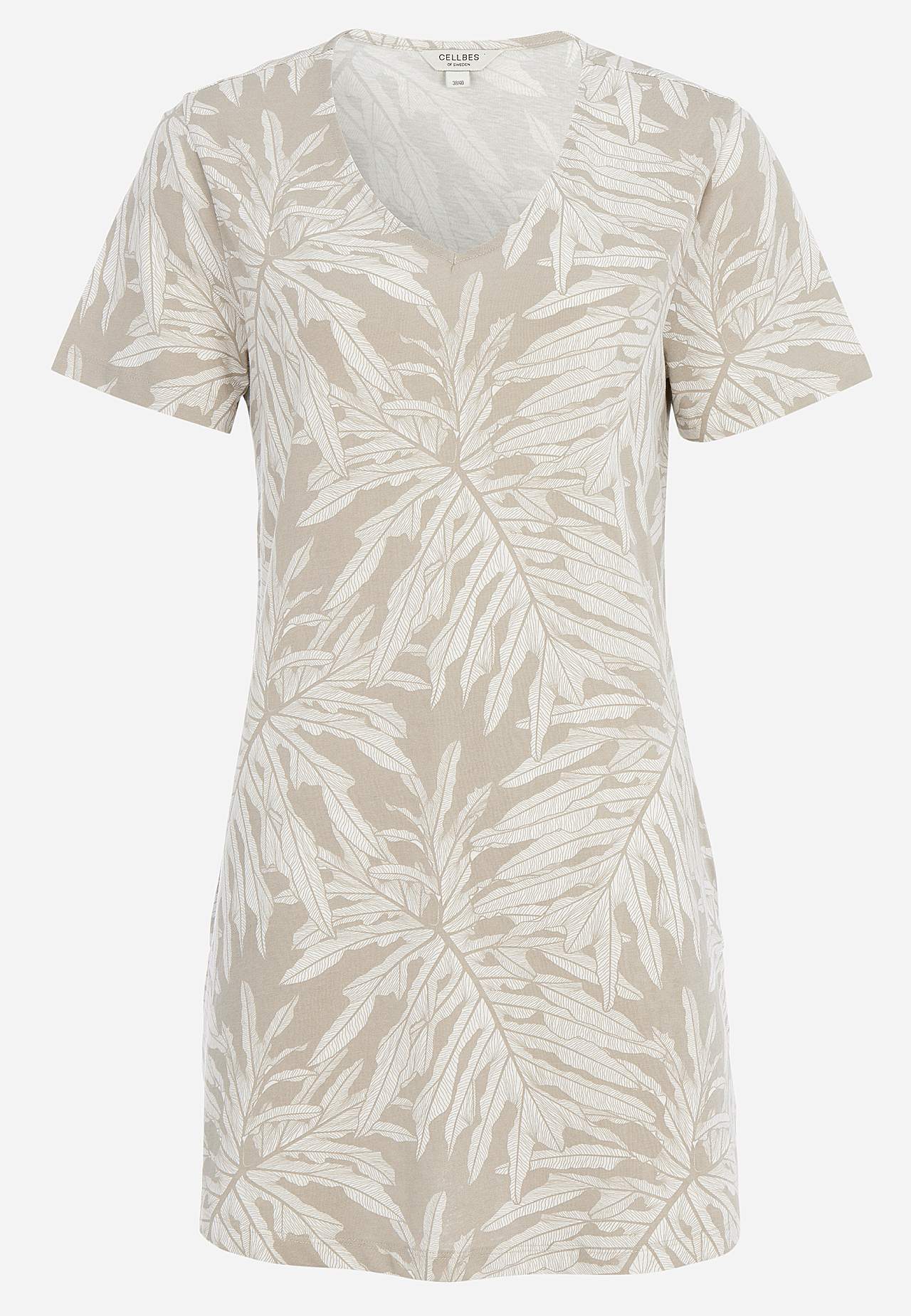 Organiskās kokvilnas tunika ar kabatām